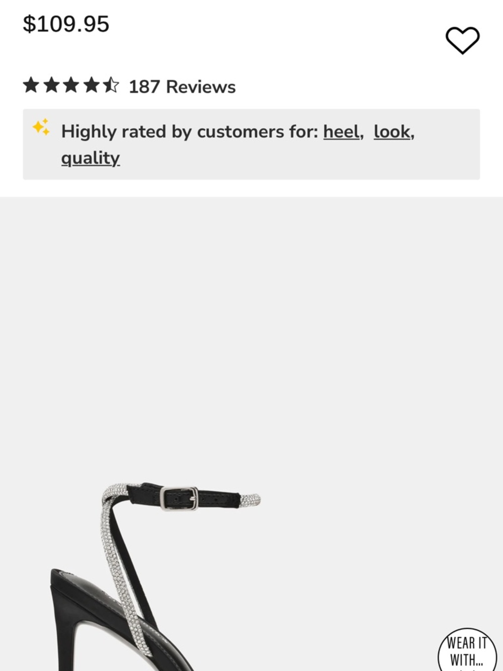 Steve Madden Black Pointed-Toe Slingback Mules with Crystal Bow - Picture 5 of 5